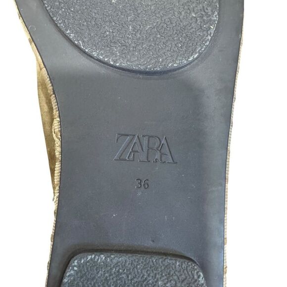 Zara Velvet Espadrille Loafer Flats - Picture 10 of 12